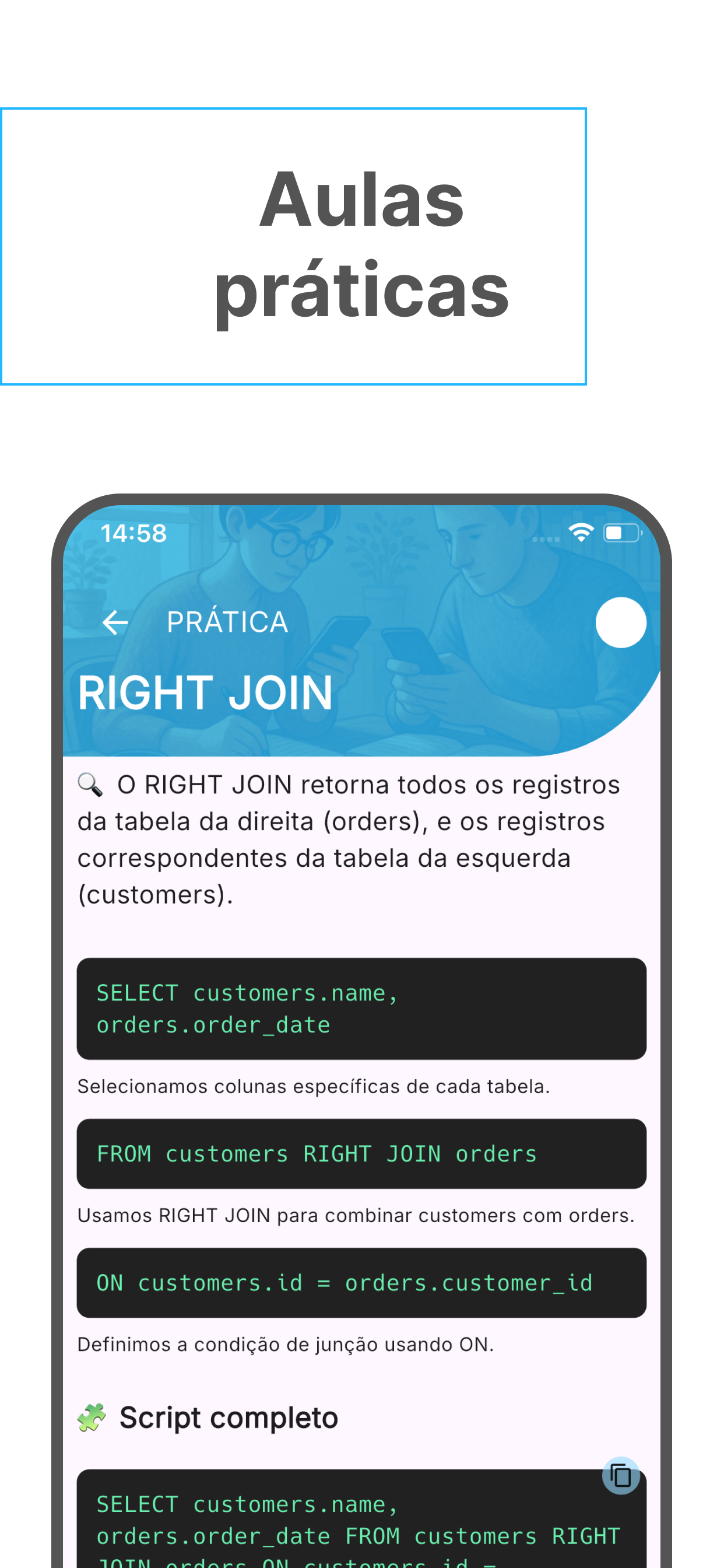 Screenshot 8 do app Aprendendo SQL
